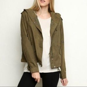 Brandy Melville Olive Green Hailey Jacket